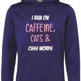 Caffeine, Cats & Cusswords (Hoodie)